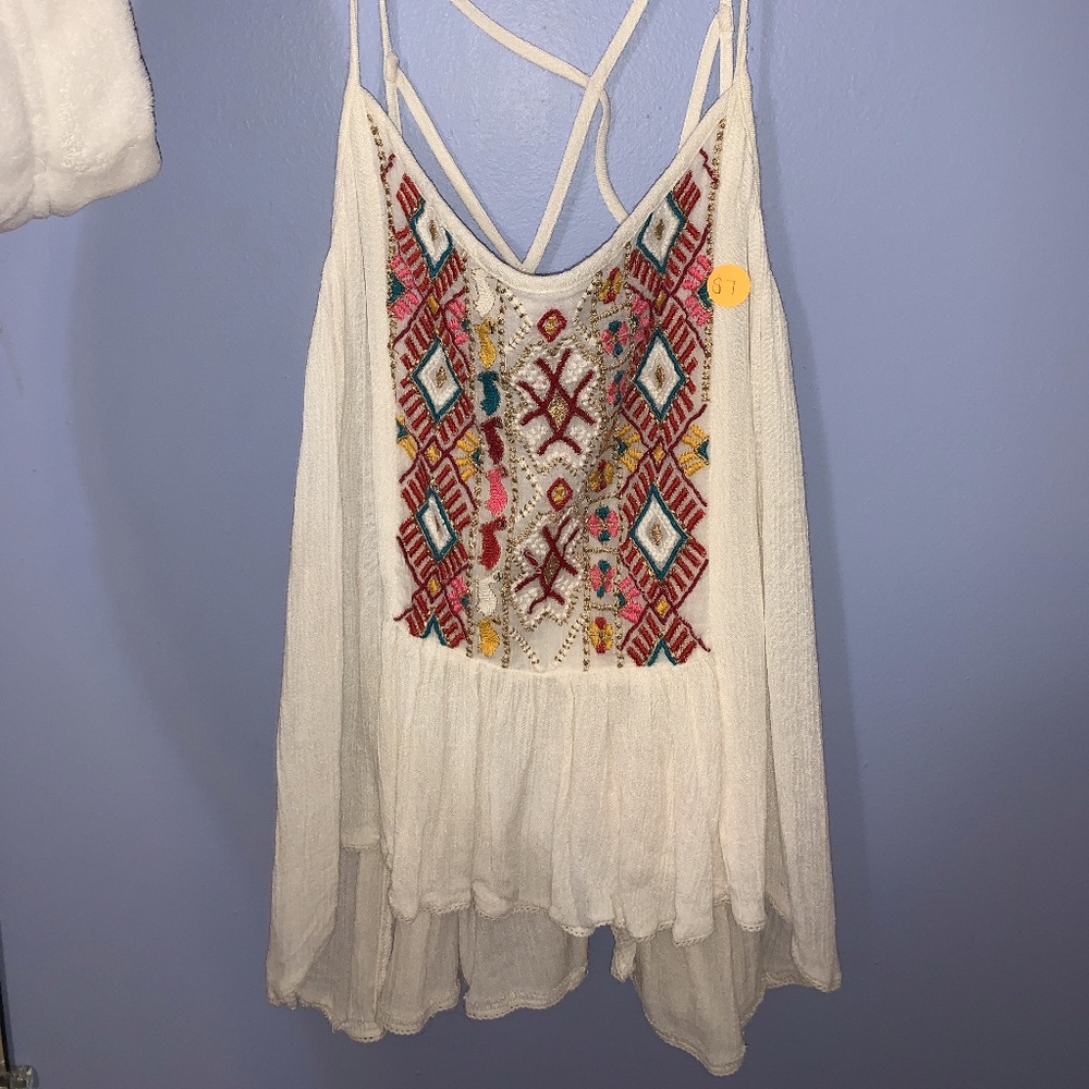 Urban Outfitters Tank with Colorful Stitching